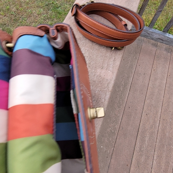 COPY - COACH LEATHER MINI WILLIS TAN COGNAC CROSSBODY OR TOP HANDLE BAG  F1269 - Picture 10 of 16